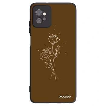 Ovitek za Motorola Moto G32 - Brown flowers