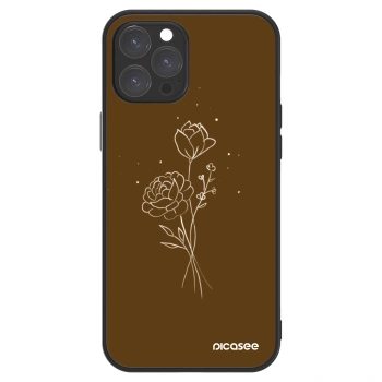 Picasee ULTIMATE CASE MagSafe za Apple iPhone 12 Pro Max - Brown flowers