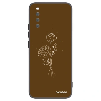 Ovitek za Sony Xperia 10 III - Brown flowers