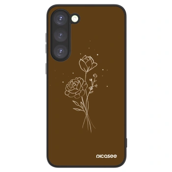 Ovitek za Samsung Galaxy S23+ 5G - Brown flowers