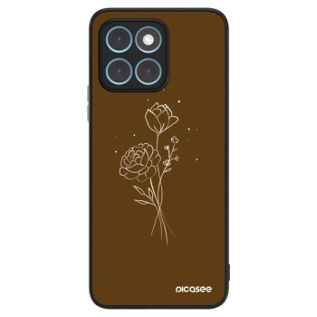 Ovitek za Honor X8 5G - Brown flowers