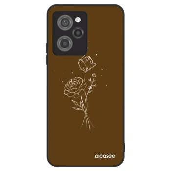 Ovitek za Xiaomi Poco X5 Pro - Brown flowers