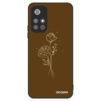 Ovitek za Xiaomi Redmi Note 11S 5G - Brown flowers