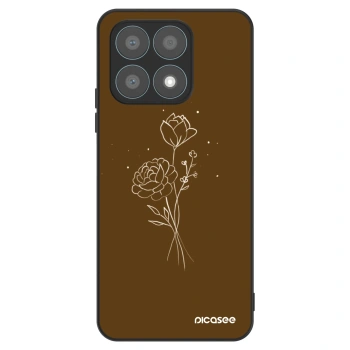 Ovitek za Honor X8a - Brown flowers
