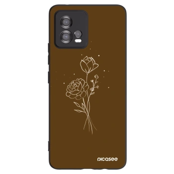 Ovitek za Motorola Moto G72 - Brown flowers