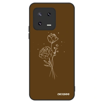 Ovitek za Xiaomi 13 Pro - Brown flowers