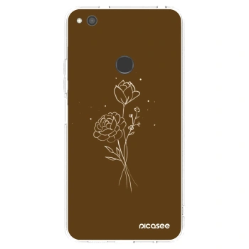 Ovitek za Huawei P9 Lite 2017 - Brown flowers