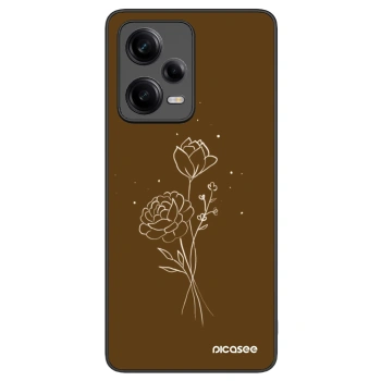Picasee ULTIMATE CASE za Xiaomi Redmi Note 12 Pro+ 5G - Brown flowers