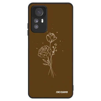 Ovitek za Xiaomi Redmi Note 12S - Brown flowers