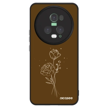 Ovitek za Honor Magic5 Pro - Brown flowers