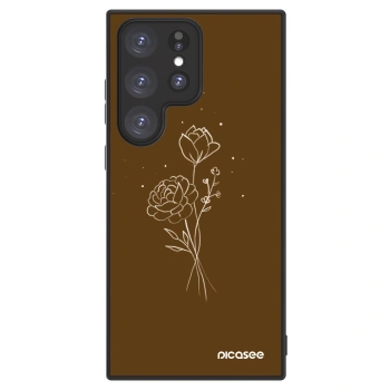 Picasee ULTIMATE CASE PowerShare za Samsung Galaxy S23 Ultra 5G - Brown flowers