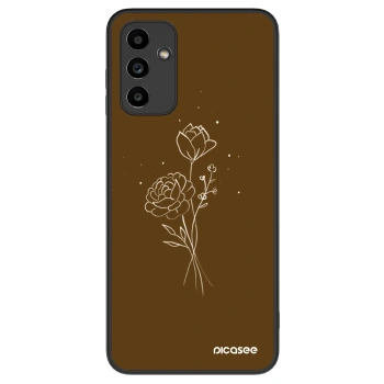 Ovitek za Samsung Galaxy A04s A047F - Brown flowers