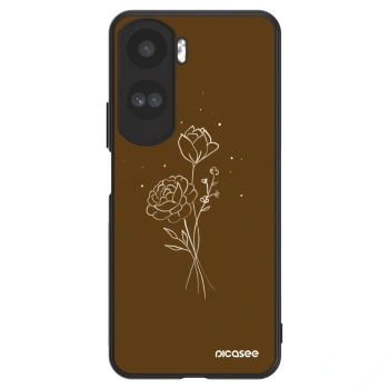 Ovitek za Honor 90 Lite 5G - Brown flowers