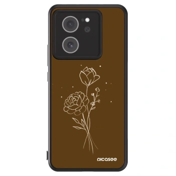 Picasee ULTIMATE CASE za Xiaomi 13T - Brown flowers