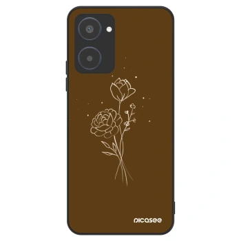 Ovitek za Realme 10 4G - Brown flowers
