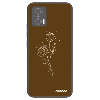 Ovitek za Motorola Edge 30 Neo - Brown flowers
