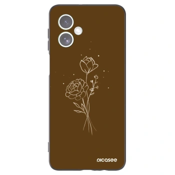 Ovitek za Motorola Moto G54 5G - Brown flowers