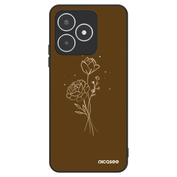Ovitek za Realme C53 - Brown flowers