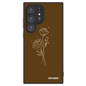 Picasee ULTIMATE CASE za Samsung Galaxy S24 Ultra S928B 5G - Brown flowers