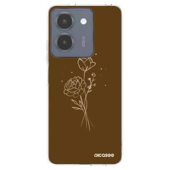 Ovitek za Vivo Y36 4G - Brown flowers