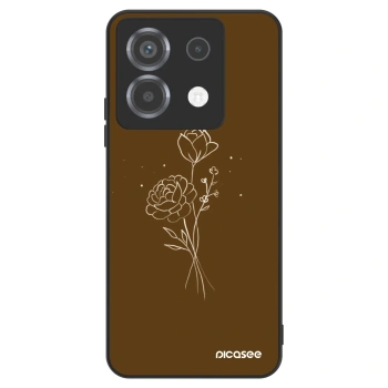 Ovitek za Xiaomi Poco X6 - Brown flowers