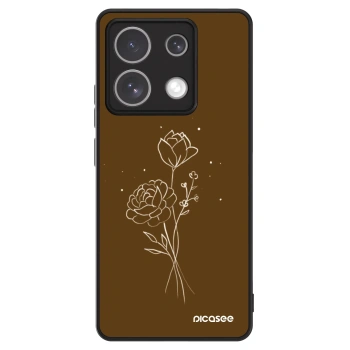 Picasee ULTIMATE CASE za Xiaomi Redmi Note 13 5G - Brown flowers