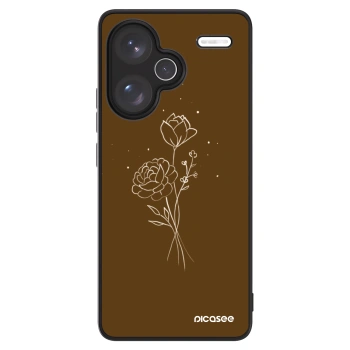 Picasee ULTIMATE CASE za Xiaomi Redmi Note 13 Pro+ 5G - Brown flowers