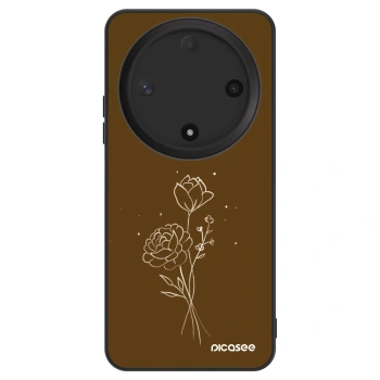 Ovitek za Honor Magic6 Lite 5G - Brown flowers