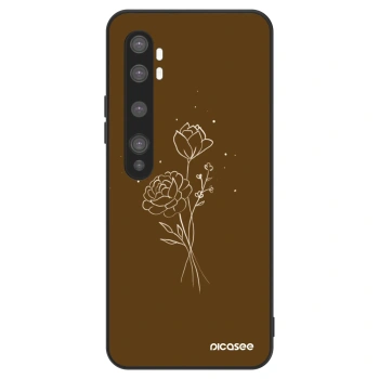 Ovitek za Xiaomi Mi Note 10 (Pro) - Brown flowers