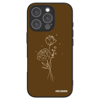 Picasee ULTIMATE CASE MagSafe za Apple iPhone 16 Pro - Brown flowers