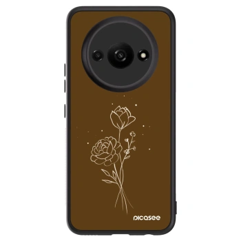 Ovitek za Xiaomi Redmi A3 - Brown flowers