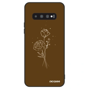 Ovitek za Samsung Galaxy S10 Plus G975 - Brown flowers