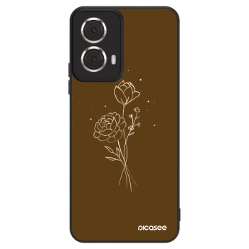 Ovitek za Motorola Moto G85 - Brown flowers