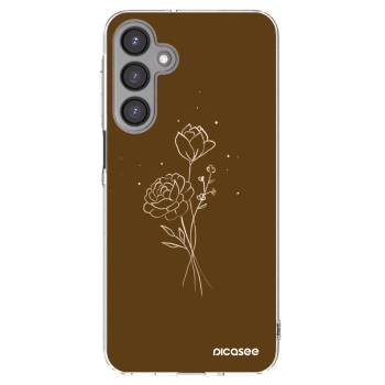Picasee silikonski prozorni ovitek za Samsung Galaxy A16 5G - Brown flowers