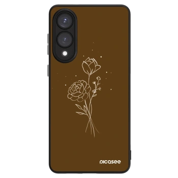 Ovitek za Samsung Galaxy S25 Edge 5G - Brown flowers