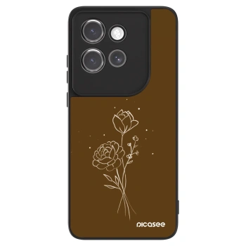 Ovitek za Motorola Edge 50 Neo - Brown flowers