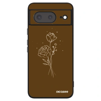 Ovitek za Google Pixel 8a - Brown flowers