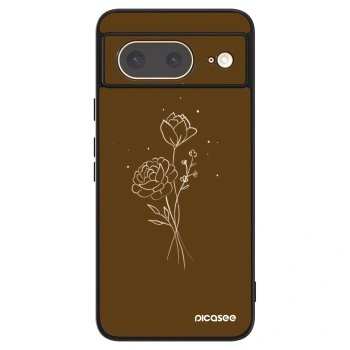 Ovitek za Google Pixel 8 - Brown flowers