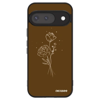 Ovitek za Google Pixel 9 - Brown flowers