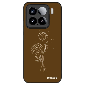 Ovitek za Xiaomi 15 - Brown flowers