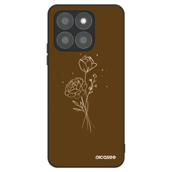 Ovitek za Honor X8c - Brown flowers