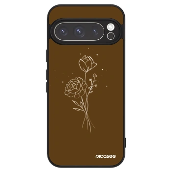 Ovitek za Google Pixel 9 Pro - Brown flowers