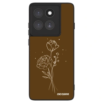 Ovitek za Motorola Edge 60 Fusion - Brown flowers