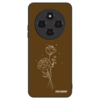 Ovitek za Xiaomi Poco C75 - Brown flowers