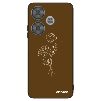 Ovitek za Xiaomi Poco F6 - Brown flowers