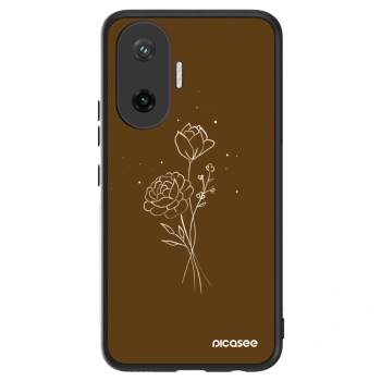 Ovitek za Xiaomi Poco F7 5G - Brown flowers