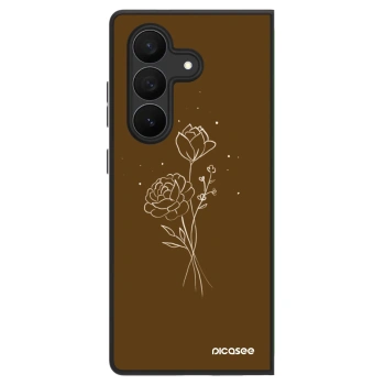 Ovitek za Samsung Galaxy Z Fold7 5G - Brown flowers
