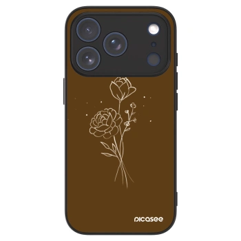 Picasee ULTIMATE CASE MagSafe za Apple iPhone 17 Pro - Brown flowers