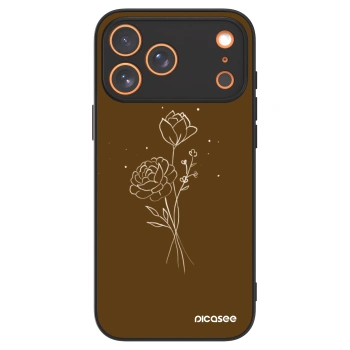Picasee ULTIMATE CASE MagSafe za Apple iPhone 17 Pro Max - Brown flowers