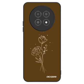 Ovitek za Realme 12X - Brown flowers